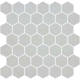 Hearth Palace Recycled Glass Tile Hexagon Stone Glass Black