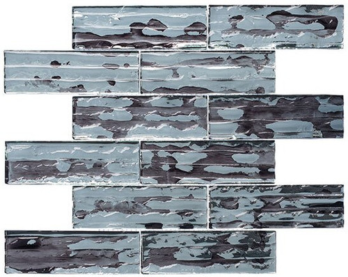 Bella Glass Tiles Droplettes Series Mirror Tile DRP981 Fog Shadow