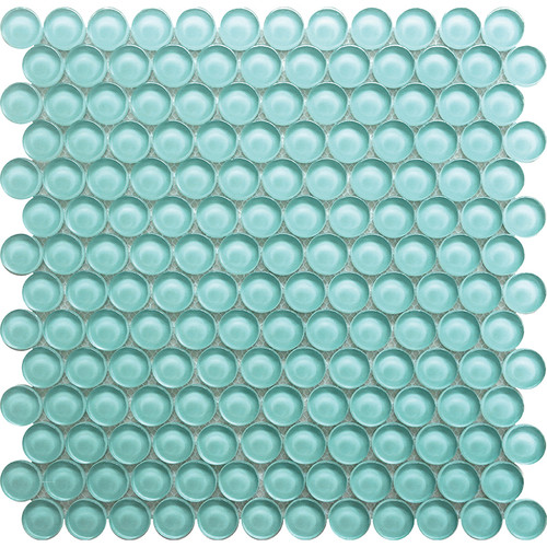 Mir Mosaic Tile Aqua penny round mosaic PN-041