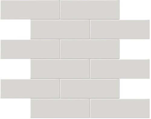 Anatolia Soho Tiles 2 x 6 Brick 4501-0496-0 GLOSSY Halo Grey