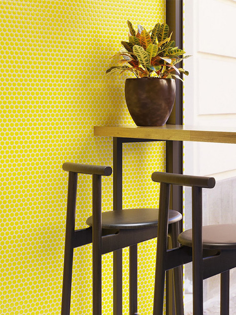 ORB-018YLG Sun penny round accent wall tile ORB-018YLG Sun penny round accent wall tile