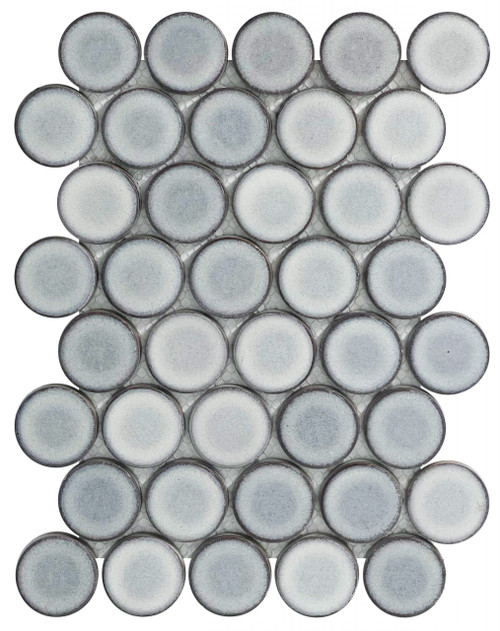 Soci Tile 2" penny round SSE-869 Slate Matte Mosaic