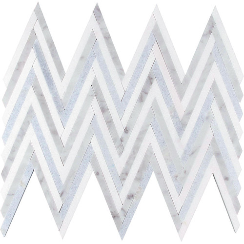 Mykonos Series MKN-02 Arcadia Chevron mosaic Tile