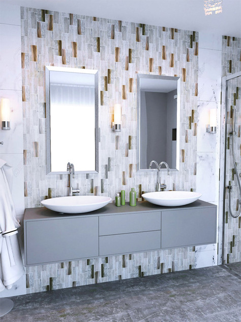 MIR Mosaics Nantucket Sankaty Subway Tile NNR-10BR bathroom wall tile