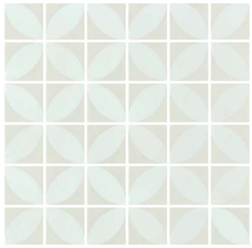 Onix Mosaico 2 x 2 Recycled Glass Tile HP22AC Azalea Cream