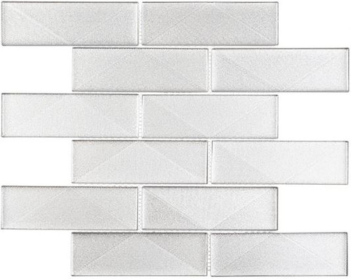 Pyradime Collection 2 x 6 glass subway tile mosaic PYD3703 Laurel Point