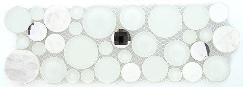 Bella Glass Tiles Symphony Bubble Series Listello Soap Suds