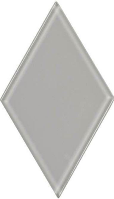 UBC 4.5 inch Glass Diamond Tile Whisper Gray