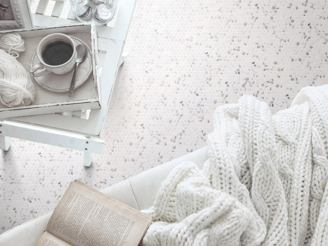 Onix Mosaico Hearth Palace Penny Round Matte Fosco HP1PRMF floor tile