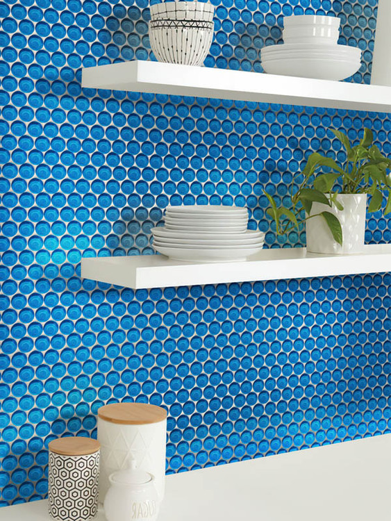 Mir Mosaic Tile Laguna penny round mosaic PN-143 kitchen backsplash tile