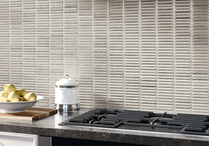 Modulette Collection MDL-1243 Umbrium kitchen backsplash tile install