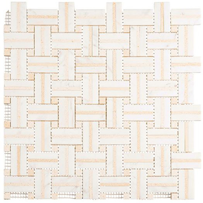 Bella Glass Tiles Ultra Weave Series Calico Devine UTW-473