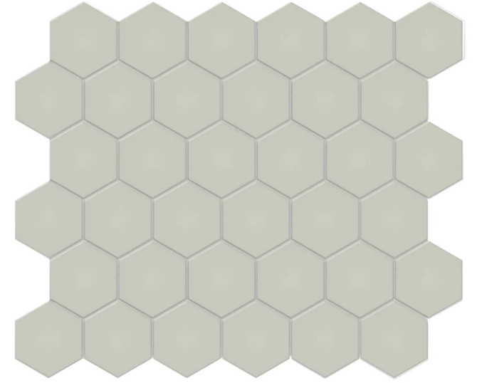Anatolia Soho 2" hexagon 4501-0461-0 matte soft sage mosaic