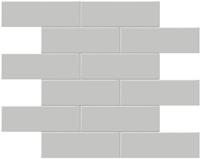 Anatolia Soho Tiles 2 x 6 Brick 4501-0507-0 Matte Loft Grey Mosaic