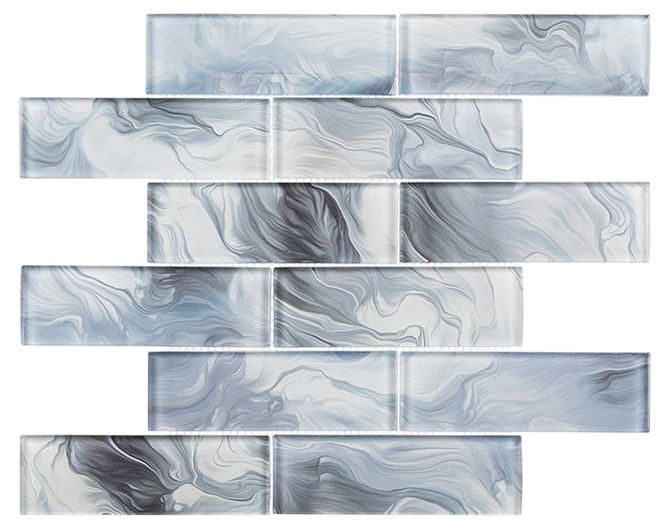 Legend Collection LND5572 Enchanted Merlin 2 x 6 glass subway tile