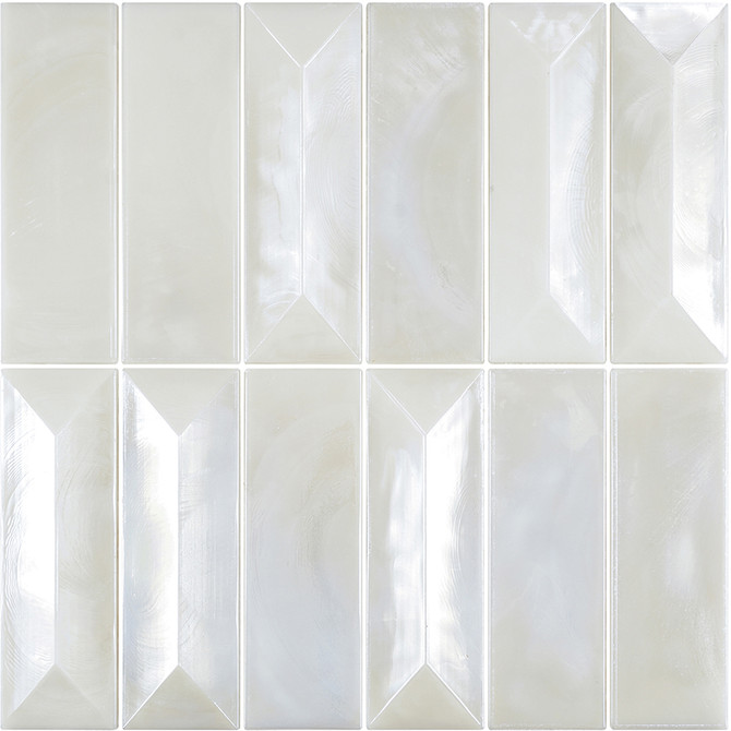 MIR Mosaic Allure Series White Rectangular AL-01WHT-R