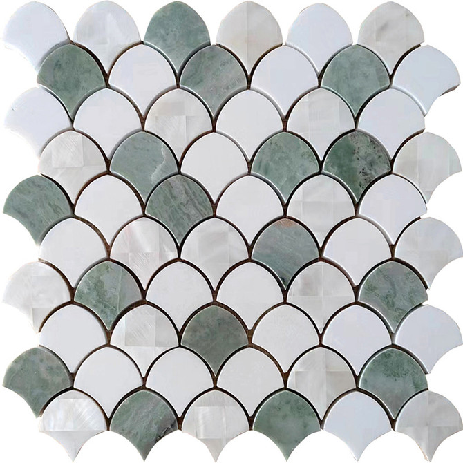 Ireland Series Marble Mosaic Clifden IRD-SC01