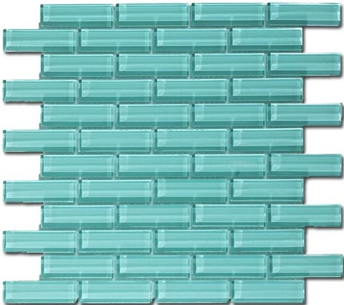 Bella Glass Tiles Crystile Series 1 x 3 Soft Mint C08-2