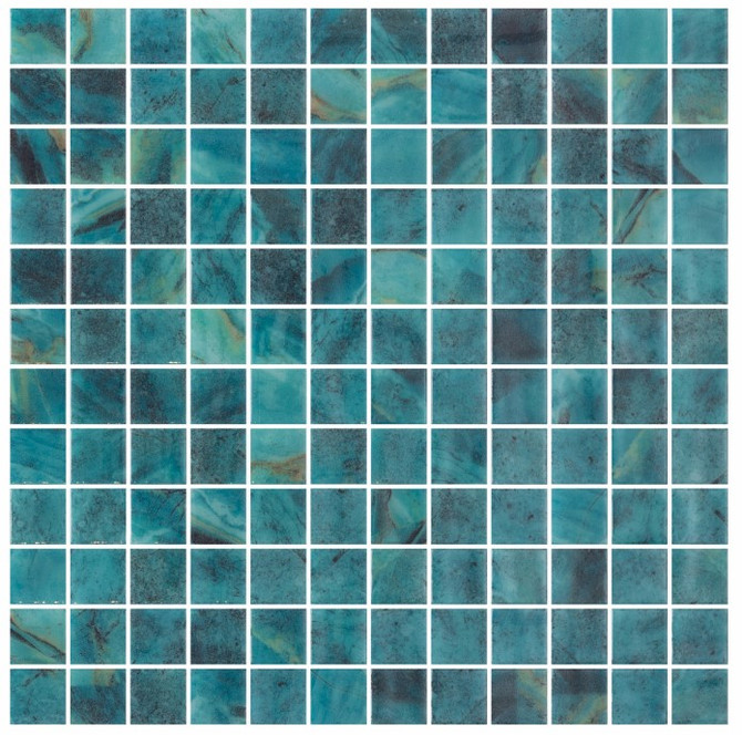 Onix Mosaico 1 x 1 Recycled Glass Tile Mosaic Iria 5664
