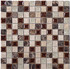 Bella Glass Tiles Tranquil Series 1 x 1 Coffee and Cream