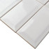 BELK Tile 3 x 6 White Beveled Ceramic Subway