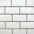 BELK Tile 3 x 6 White Beveled Ceramic Subway