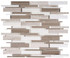 Bella Glass Tiles Cascade Series Wooden white Athen Gray Thassos mix CS94