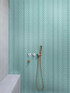 Mir Mosaic Aqua Glossy 1 x 3 herringbone mosaic HB-041 shower wall tiles