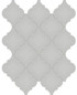 Anatolia Soho Tiles Arabesque Beveled Mosaic Tile 4501-0477-0 GLOSSY Loft Grey