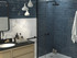 Soci Tile ironworks Series 3 x 12 Glossy Subway Tile Blue SSN-1868 shower wall tile