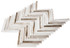 Himalayan Arches Herringbone glass mosaic tile HRS-6034 Nepal Heights side view