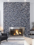 MIR Mosaic Allure Series Grey Hexagon AL-05GRY-H fireplace install