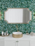 MIR Mosaic Allure Series Green Hexagon AL-08GRN-H vanity install