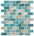 Onix Mosaico 1 x 2 brick Recycled Glass Tile Mosaic Amalfi HP12BA/5956