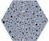 Abstract Series Hexagon Floor Tile ABS-6005 Abstract Blue