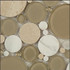 Bella Glass Tiles Bubble Series Random Circles Olivine