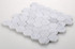 NB728 Carrara Honed 2 x 2 Hexagon Marble Mosaic at BELK Tile Angle View