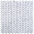 NB728 Carrara Honed 2 x 2 Hexagon Marble Mosaic at BELK Tile 9 sheets together