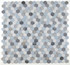 NB4091 Deep Ocean 2 x 2 hexagon Marble Mosaic at BELK Tile 9 sheets together