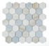 NB4222 Sky 2 x 2 Hexagon Marble Mosaic at BELK Tile