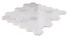 NBO1129 White Polished 2 x 2 Hexagon Marble Mosaic Angle View