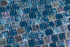 ESSENCE-TURQUOISE-1X1 Glass Mosaic tile Close Up