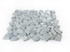 NB3928 Broken Pebble Grey Glass and Stone Mosaic Tile Angle View