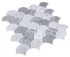 NBO1022 Fish Scale Dusk Marble Mosaic Angle View