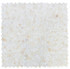 NB4271 Sliced Pebble Onyx White Honed Marble Mosaic 9 sheets together