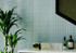 Wafer Series WFR-1284 Benne, gray tone vanity backsplash installation