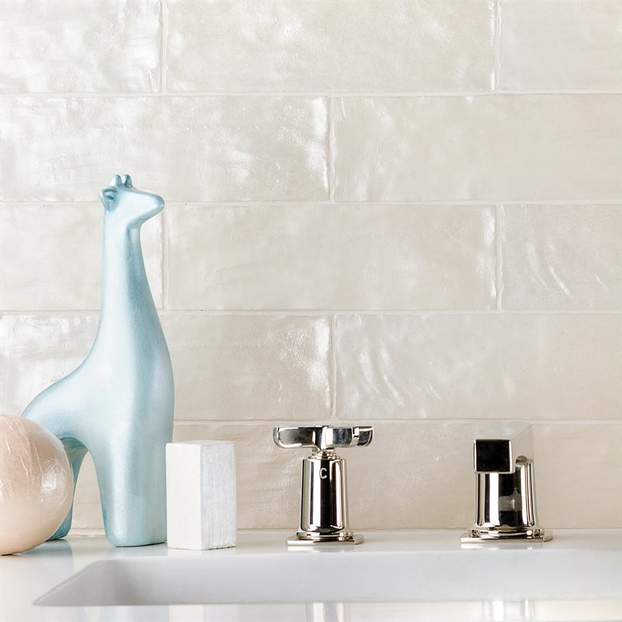Equipe Mallorca (Myorka) 2 x 8 Cream Ceramic Subway Tile