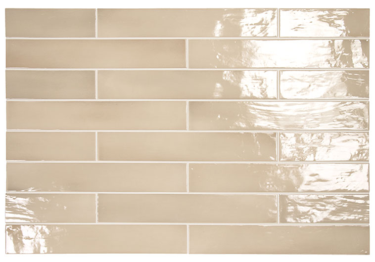 Manacor MAN-26293 Beige Argile Thin Ceramic Subway Tile