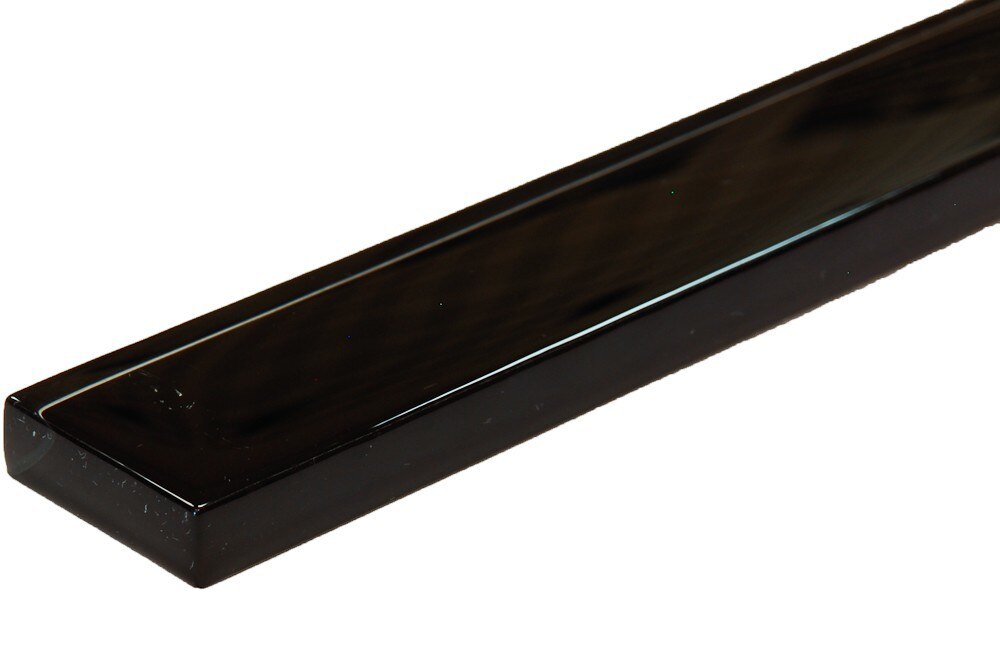Glass Tile Liner Bar 1 x 12 Black 444081