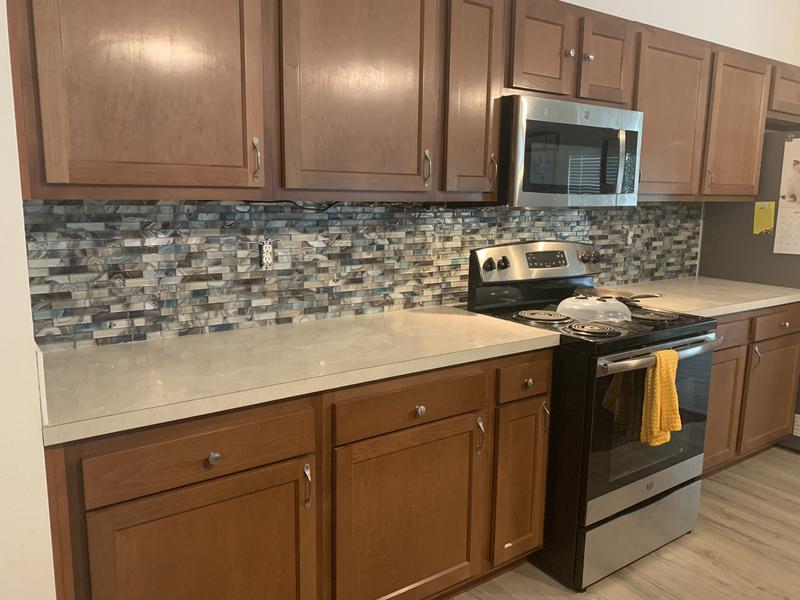 silver or stainless mosaic tiles - Google Search  Glass mosaic tile  kitchen, Glass mosaic tile backsplash, Mosaic tile backsplash kitchen